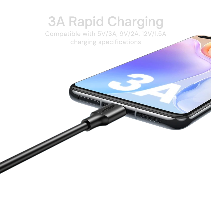 UGREEN 3A Fast Charging USB-A to USB-C Cable (0.5m)