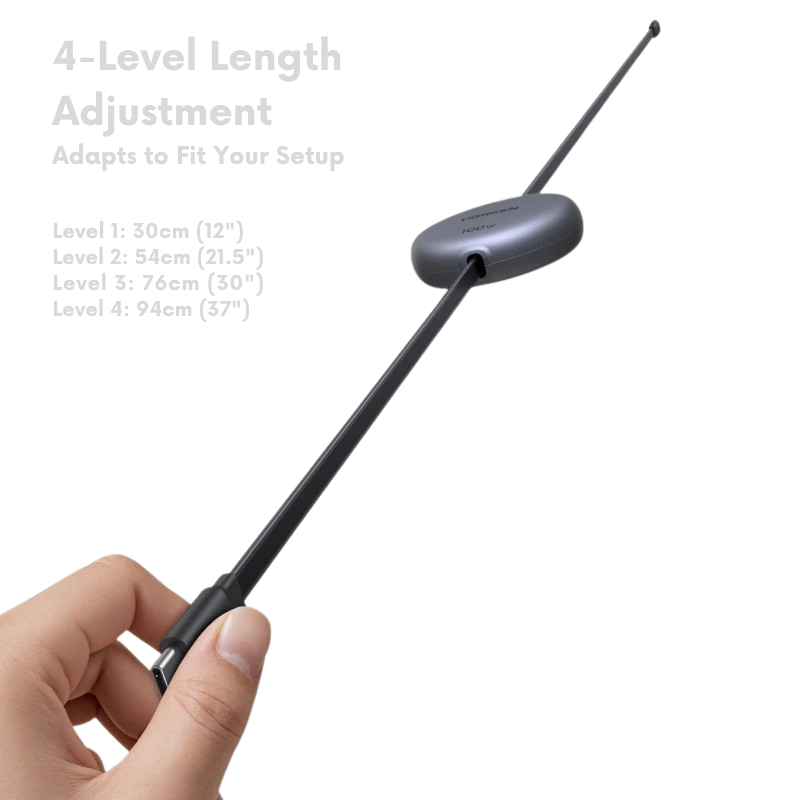 UGREEN 100W USB-C to USB-C Retractable Cable (1m)