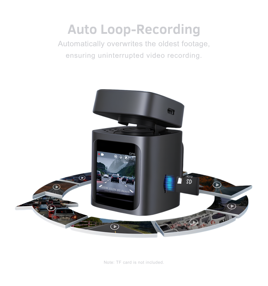 Baseus VD1 3K Dash Cam (Front Only) with Built-in GPS