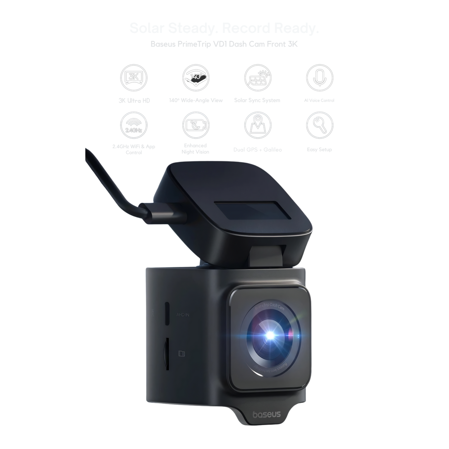 Baseus VD1 3K Dash Cam (Front Only) with Built-in GPS