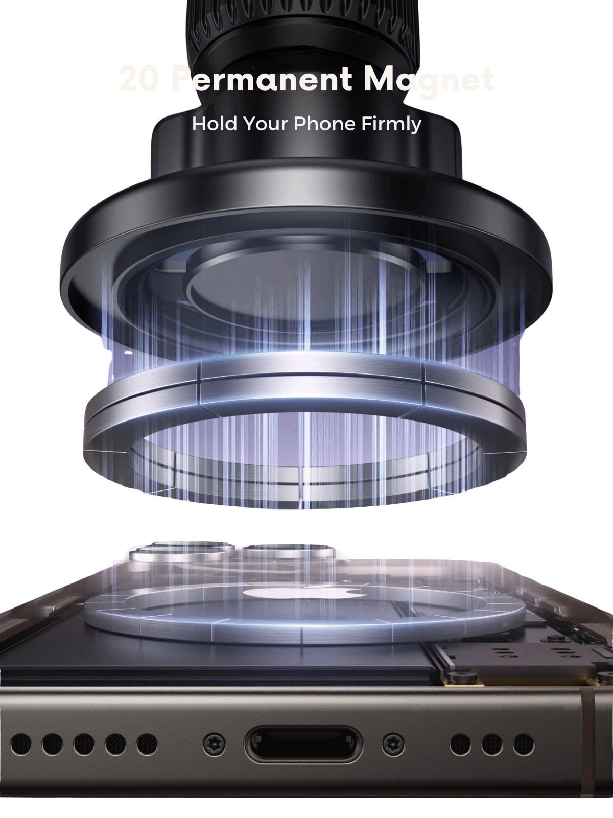 UGREEN 2-in-1 MagSafe Car Mount — Air Vent + Dashboard