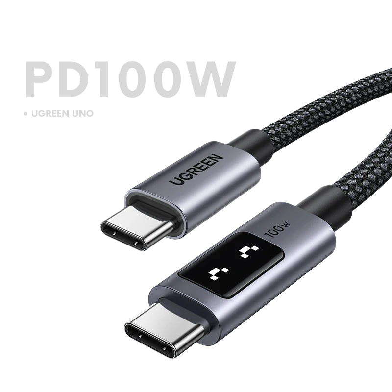 UGREEN UNO 100W Braided USB-C to USB-C Cable (1m)