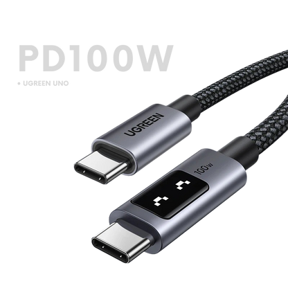 UGREEN UNO 100W Braided USB-C to USB-C Cable (1m)
